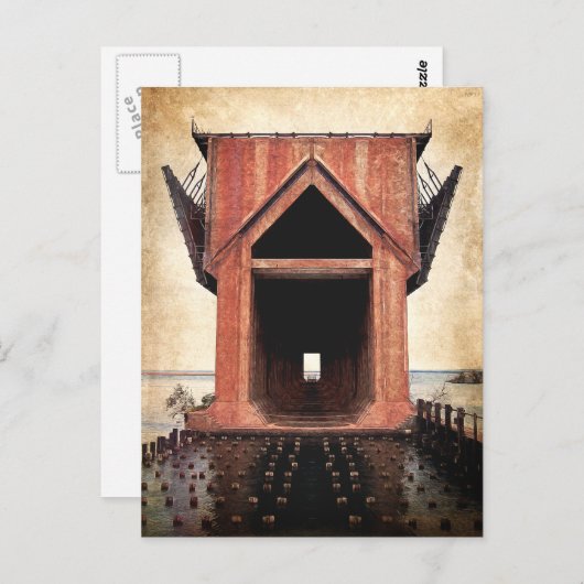 Carte Postale Ancien quai en fer (Devant / Derrière)