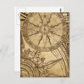 Carte Postale Ancien Rose Compass (Devant / Derrière)