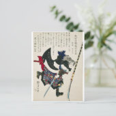 Carte Postale Ancien Samouraï japonais Peinture vers 1869 (Debout devant)