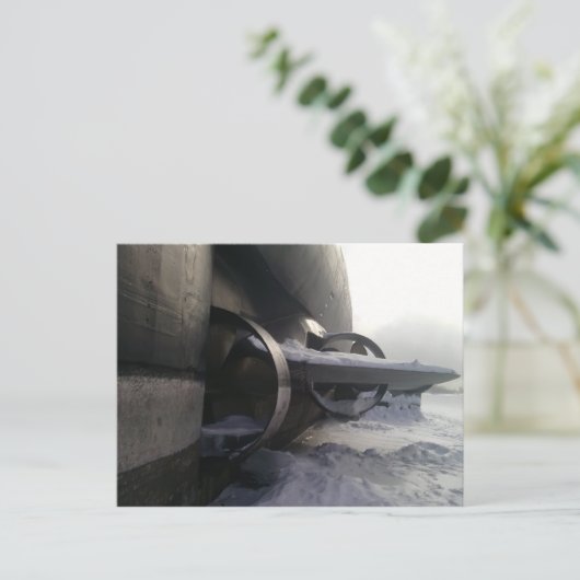 Carte Postale Ancien sous-marin (Debout devant)