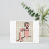 Carte Postale Ancien téléphone rétro (Debout devant)