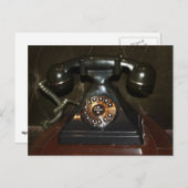Carte Postale Ancien téléphone Vintage (Devant / Derrière)