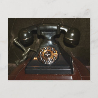 Carte Postale Ancien téléphone Vintage