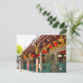 Carte Postale Ancien temple chinois à Singapour (Debout devant)