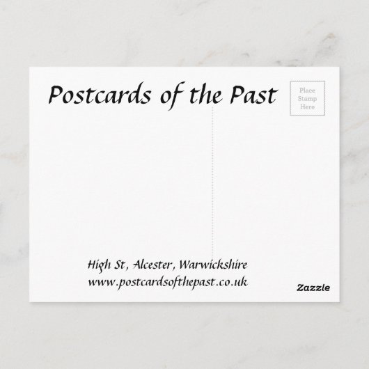 Carte postale ancienne - Alcester, Warwickshire (Dos)