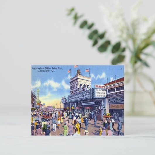 Carte postale ancienne - Atlantic City, New Jersey (Debout devant)