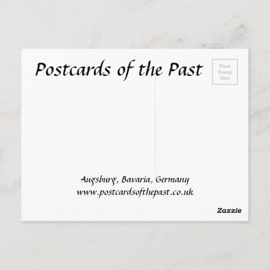 Carte postale ancienne - Augsbourg, Bavière, Allem (Dos)