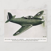 Carte postale ancienne - Avion de chasse Bell P.39 (Devant)