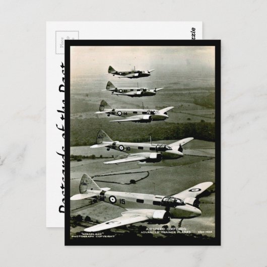 Carte postale ancienne - Avions d'entraînement Air (Devant / Derrière)