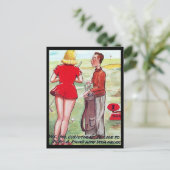 Carte postale ancienne - Bande dessinée - Golf (Debout devant)