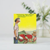 Carte postale ancienne - Bande dessinée - Golf (Debout devant)