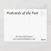 Carte postale ancienne - Bande dessinée - Golf (Dos)
