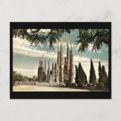 Carte postale ancienne, Barcelone, Sagrada Familia (Devant)
