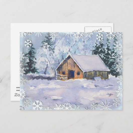 CARTE POSTALE ANCIENNE BARRE D'HIVER PAR SHARON SHARPE (Devant / Derrière)