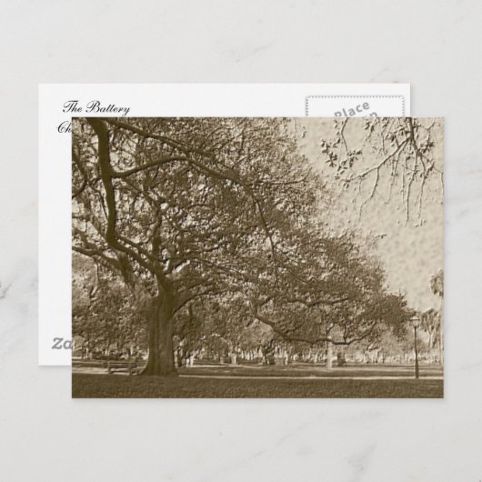 Carte Postale Ancienne batterie (Devant / Derrière)