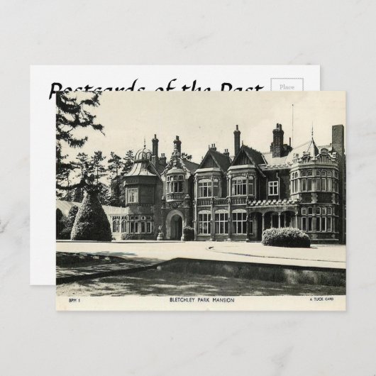 Carte postale ancienne - Bletchley Park Mansion (Devant / Derrière)