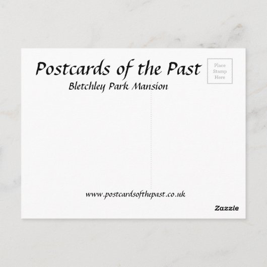 Carte postale ancienne - Bletchley Park Mansion (Dos)