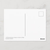 Carte Postale Ancienne boîte aux lettres Patinée Noir et Blanc (Dos)