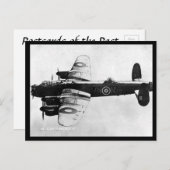 Carte postale ancienne - Bombardier Lancaster de l (Devant / Derrière)