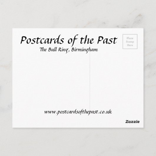 Carte postale ancienne - Bull Ring, Birmingham (Dos)