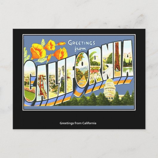 Carte postale ancienne Californie (Devant)