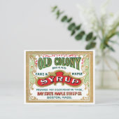 Carte Postale Ancienne canne de colonie et sirop d'érable Annonc (Debout devant)