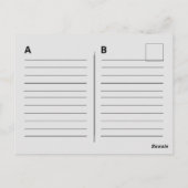 Carte Postale Ancienne cassette mixte marron Skool Salutations s (Dos)