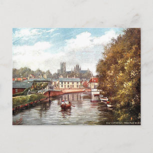 Carte postale ancienne - Cathédrale d'Ely depuis l