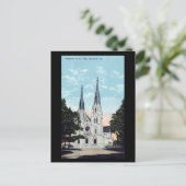 Carte postale ancienne, Cathédrale, Savannah, Géor (Debout devant)