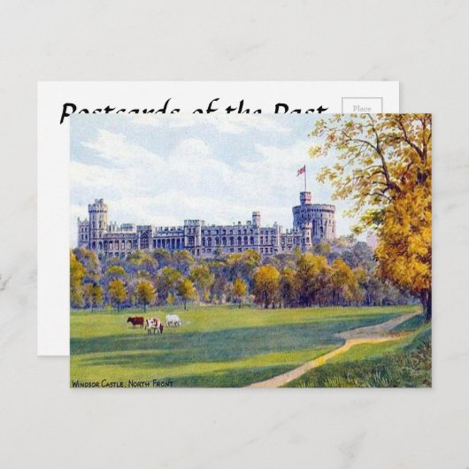 Carte postale ancienne - Château de Windsor, façad (Devant / Derrière)