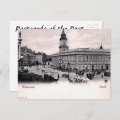 Carte postale ancienne - Château royal, Varsovie, (Devant / Derrière)