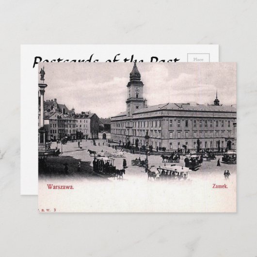 Carte postale ancienne - Château royal, Varsovie,  (Devant / Derrière)