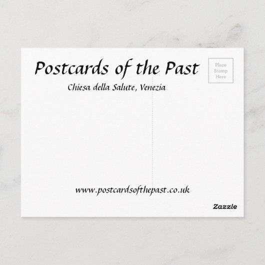 Carte postale ancienne - Chiesa della Salute, Vene (Dos)