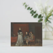 Carte Postale Ancienne conversation de peinture Borch (Debout devant)