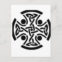 Ancienne Croix Celtique à Entrelacs d'Art Fin