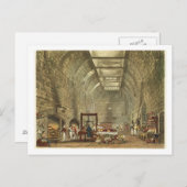 Carte Postale Ancienne cuisine, Château de Windsor, gravée par W (Devant / Derrière)
