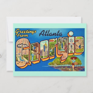 Carte postale ancienne d'Atlanta