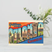 Carte postale ancienne d'Atlanta Géorgie (Debout devant)
