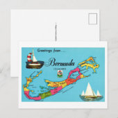 Carte postale ancienne de Bermude (Devant / Derrière)