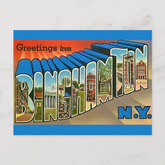 Carte postale ancienne de Binghamton NY (Devant)