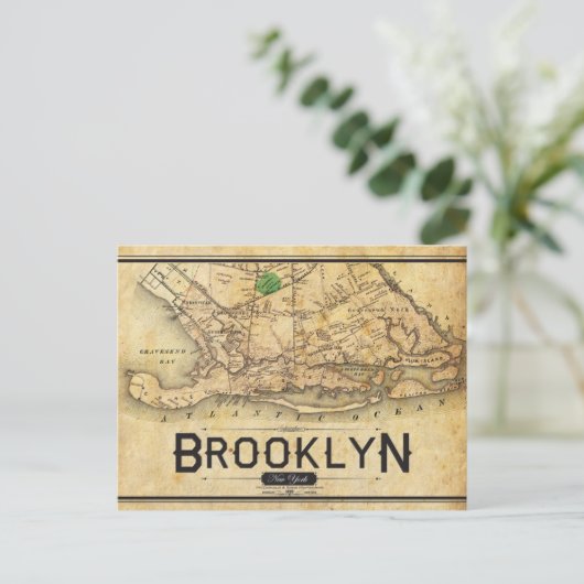 Carte postale ancienne de Brooklyn (Debout devant)