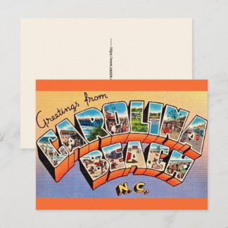 Carte postale ancienne de Carolina Beach