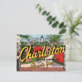 Carte postale ancienne de Charleston SC (Debout devant)