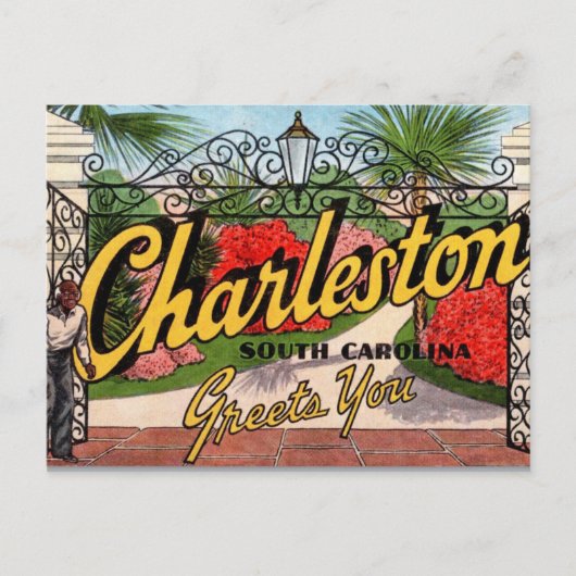 Carte postale ancienne de Charleston SC (Devant)