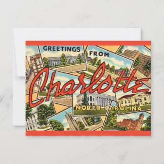 Carte postale ancienne de Charlotte NC