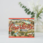 Carte postale ancienne de Charlotte NC (Debout devant)