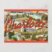 Carte postale ancienne de Charlotte NC (Devant)