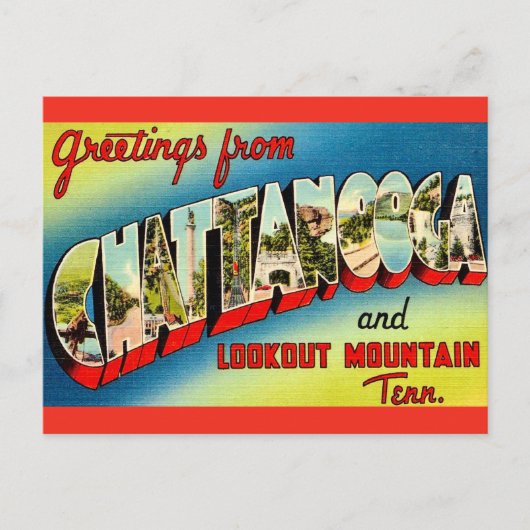 Carte postale ancienne de Chattanooga Tennessee (Devant)