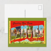 Carte postale ancienne de Denver Colorado (Devant / Derrière)