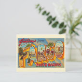 Carte postale ancienne de Fargo ND (Debout devant)